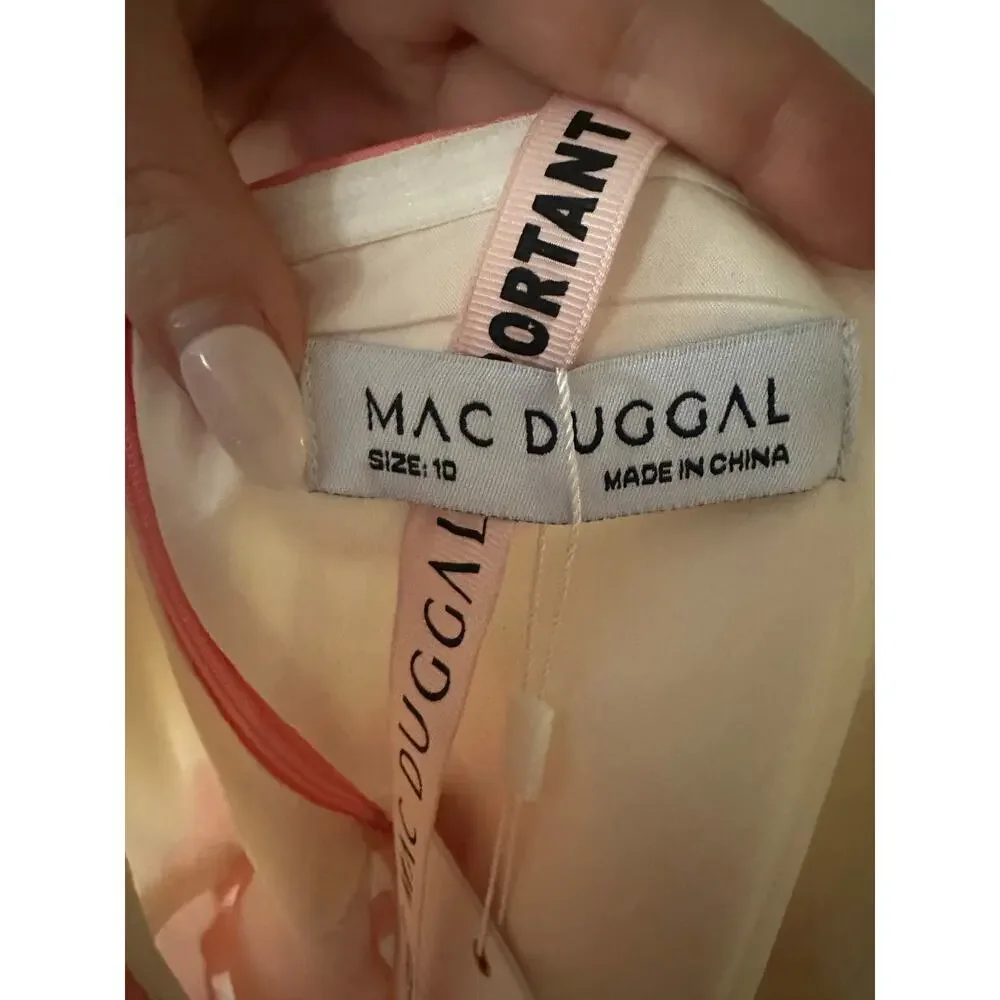 Mac Duggal Strapless Organza Maxi Dress Size 10 NEW WITH TAGS - Picture 7 of 8